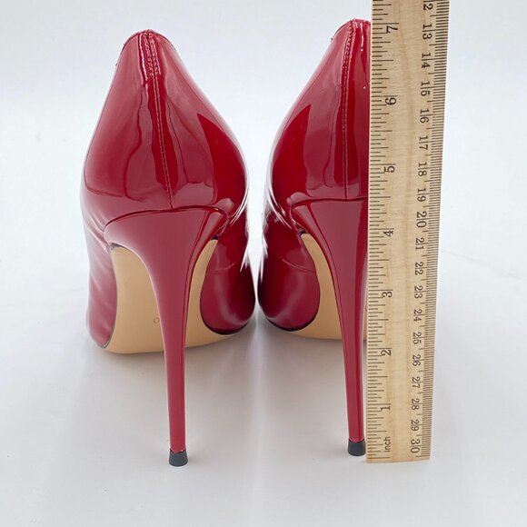 Red Patent Leather Heels - Picture 5 of 6